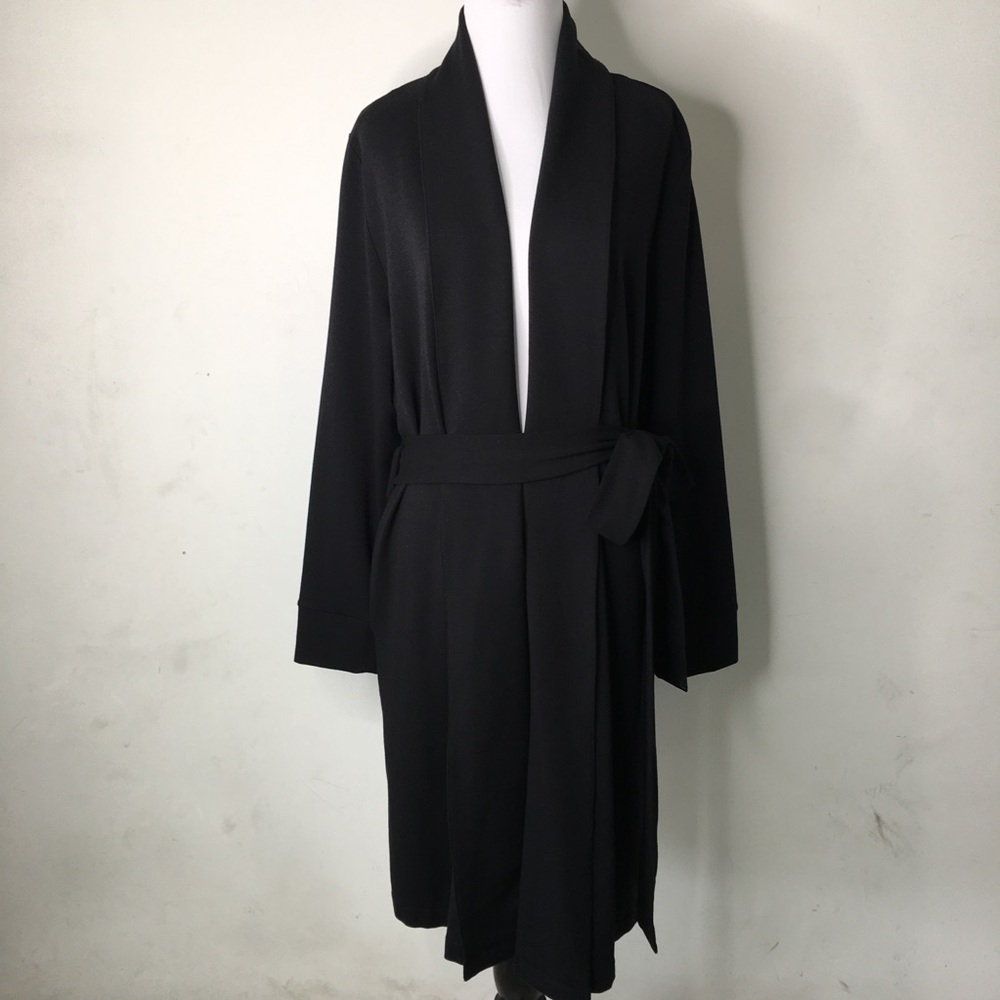 New Universal Standard Rachele Lounge Robe Black Size XS
